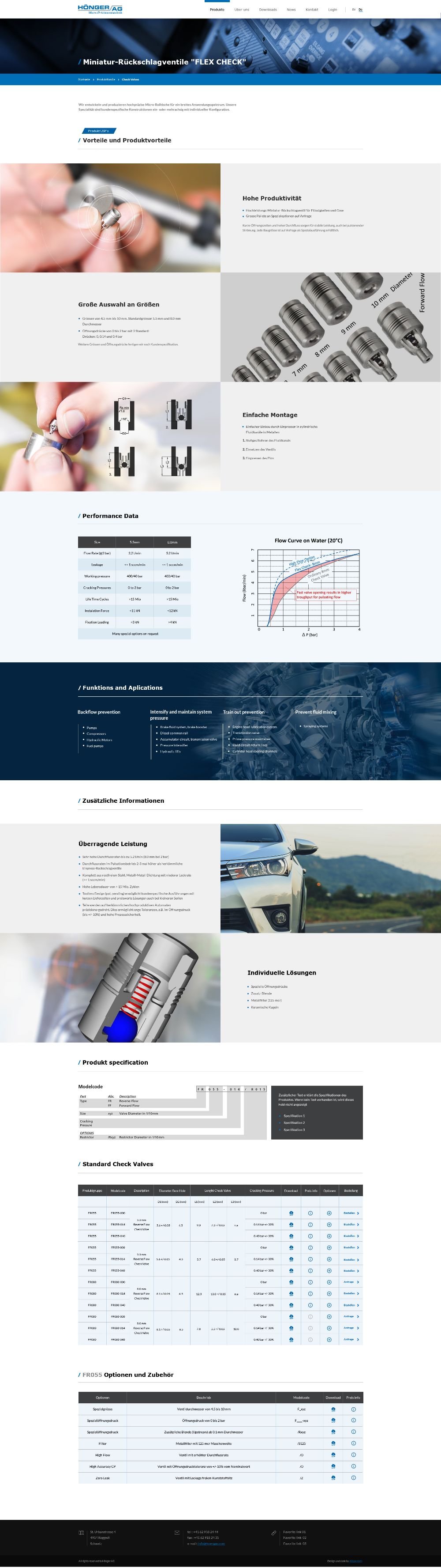 Check valve product page &mdash; full page