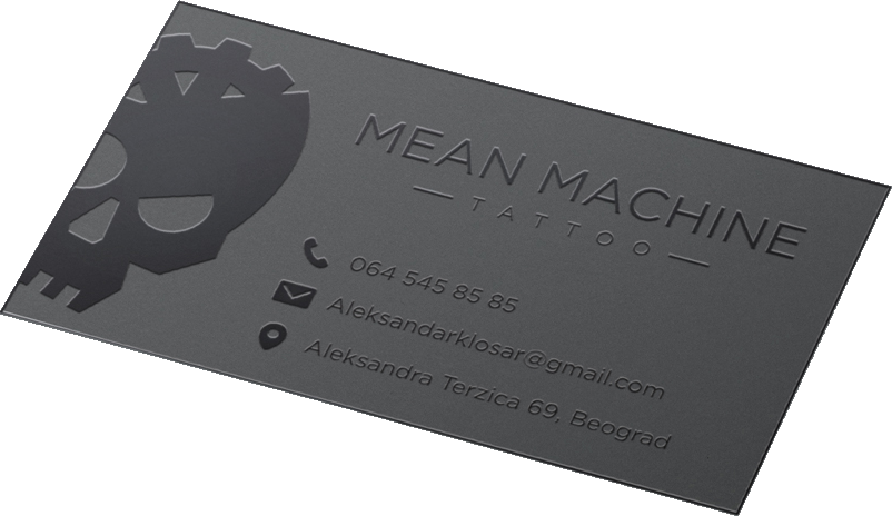 Business card, emblem side