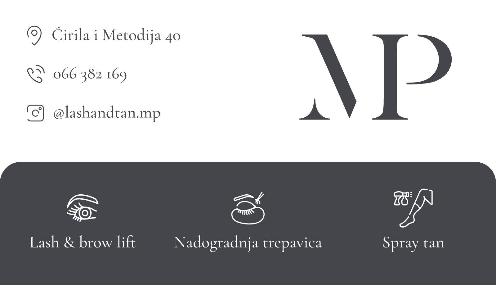 Business card, front