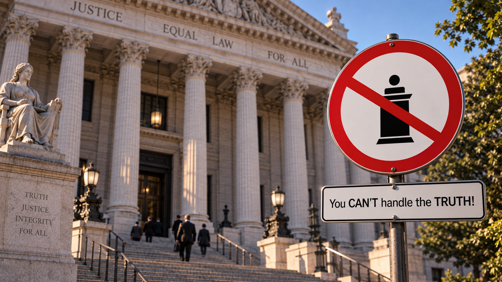 You CAN'T handle the TRUTH, at the courthouse