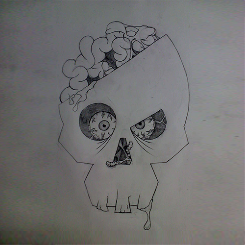 Stage 1 &mdash; pencil sketch